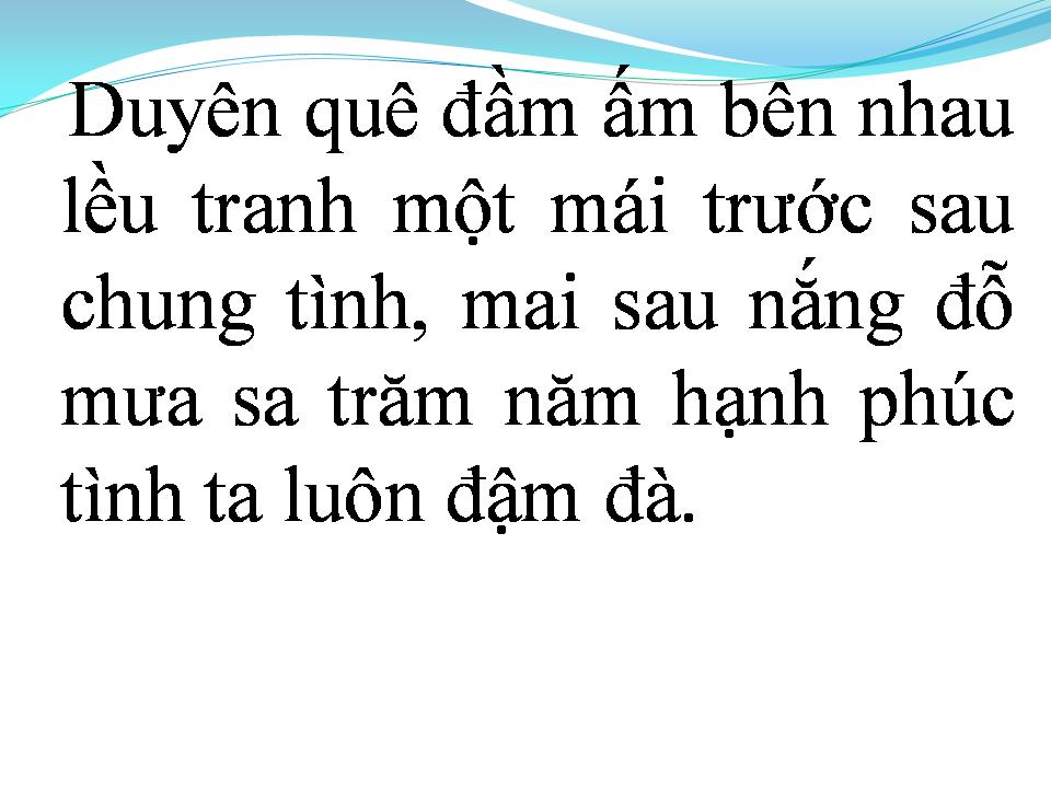 Lời bài hát VUI NGÀY CƯỚI