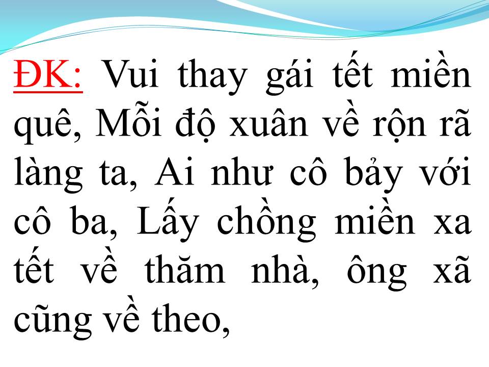 Lời bài hát VUI TẾT MIỆT VƯỜN