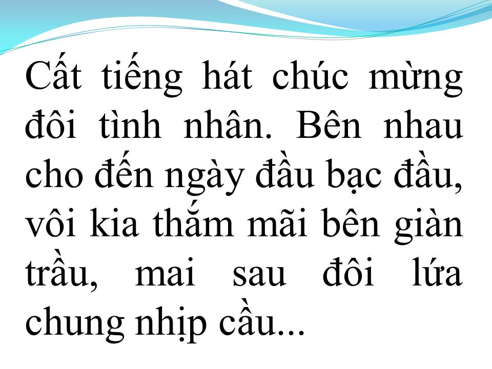 Lời bài hát VUI TRONG NGÀY CƯỚI