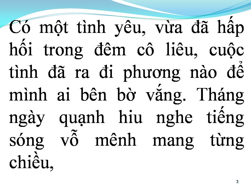 Lời bài hát VÙNG BIỂN VẮNG