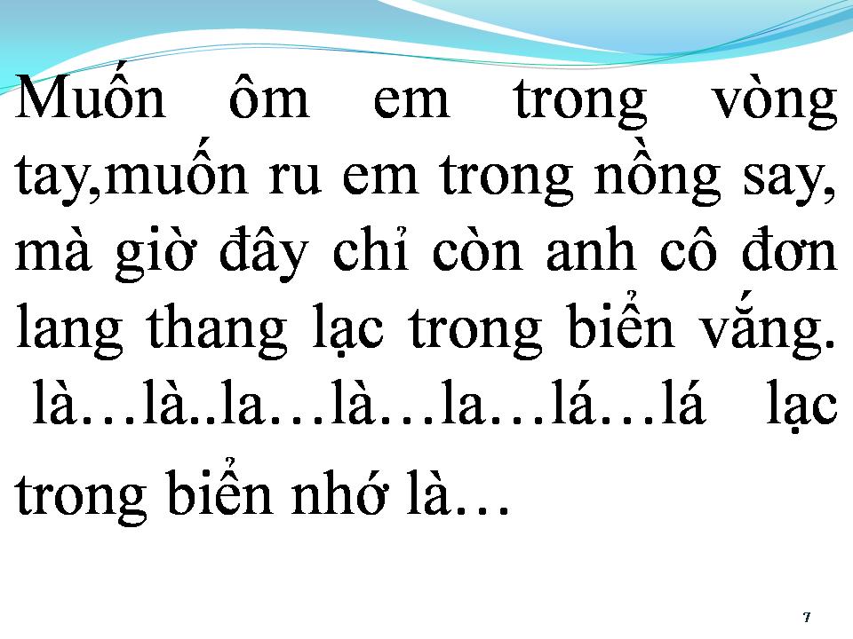 Lời bài hát VÙNG BIỂN VẮNG