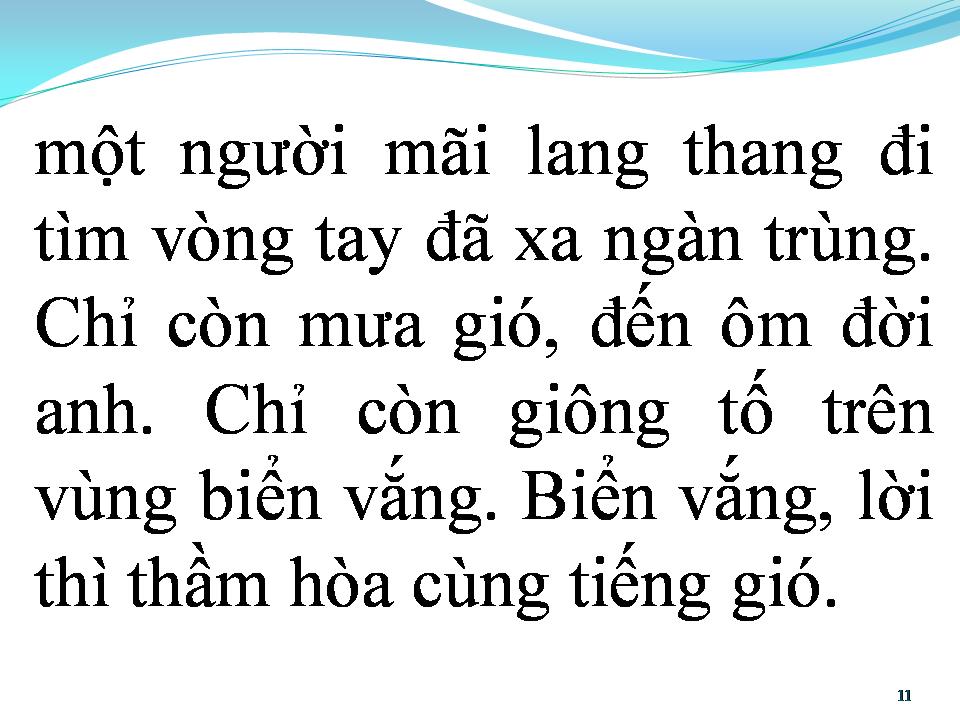 Lời bài hát VÙNG BIỂN VẮNG