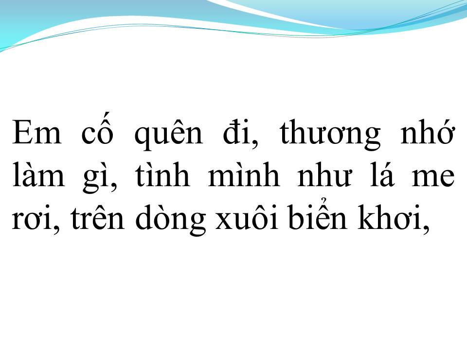 Lời bài hát VÙNG LÁ ME BAY