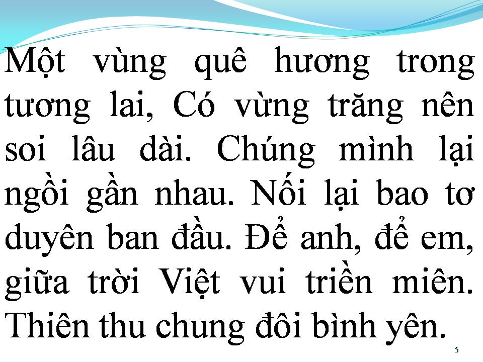 Lời bài hát VÙNG QUÊ TƯƠNG LAI