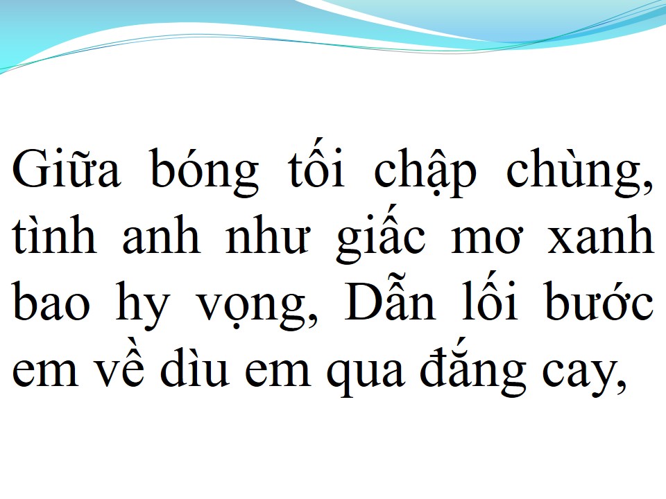 Lời bài hát VÙNG TRỜI BÌNH YÊN