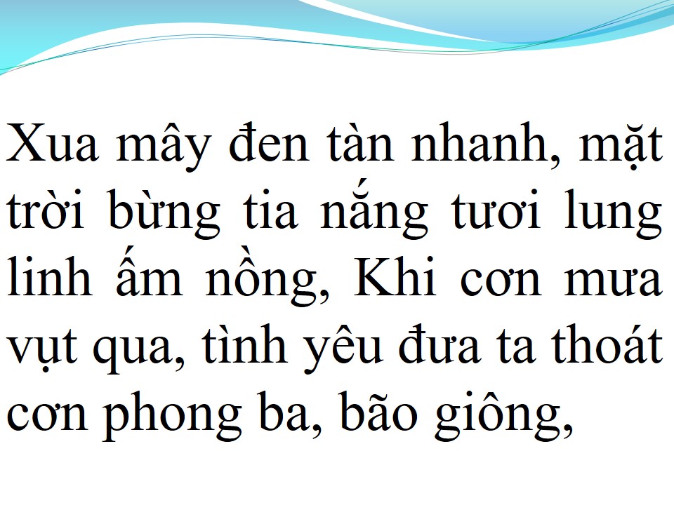 Lời bài hát VÙNG TRỜI BÌNH YÊN