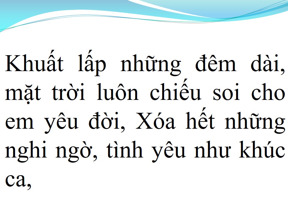 Lời bài hát VÙNG TRỜI BÌNH YÊN