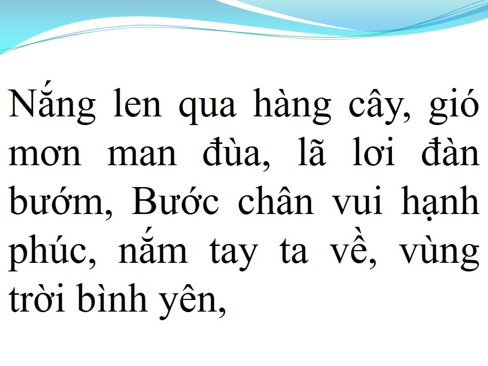 Lời bài hát VÙNG TRỜI BÌNH YÊN