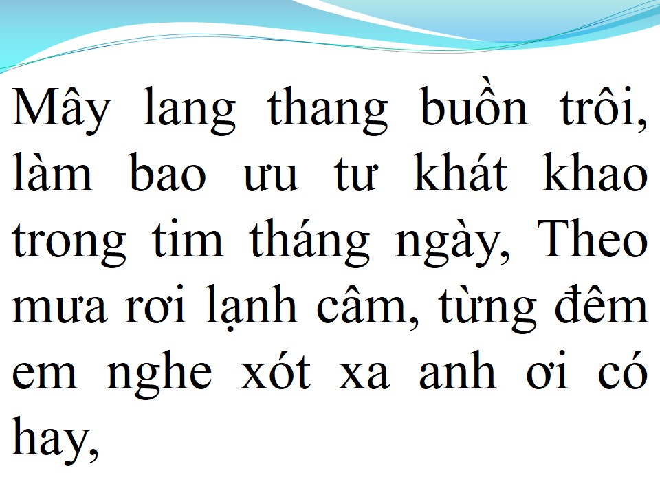 Lời bài hát VÙNG TRỜI BÌNH YÊN