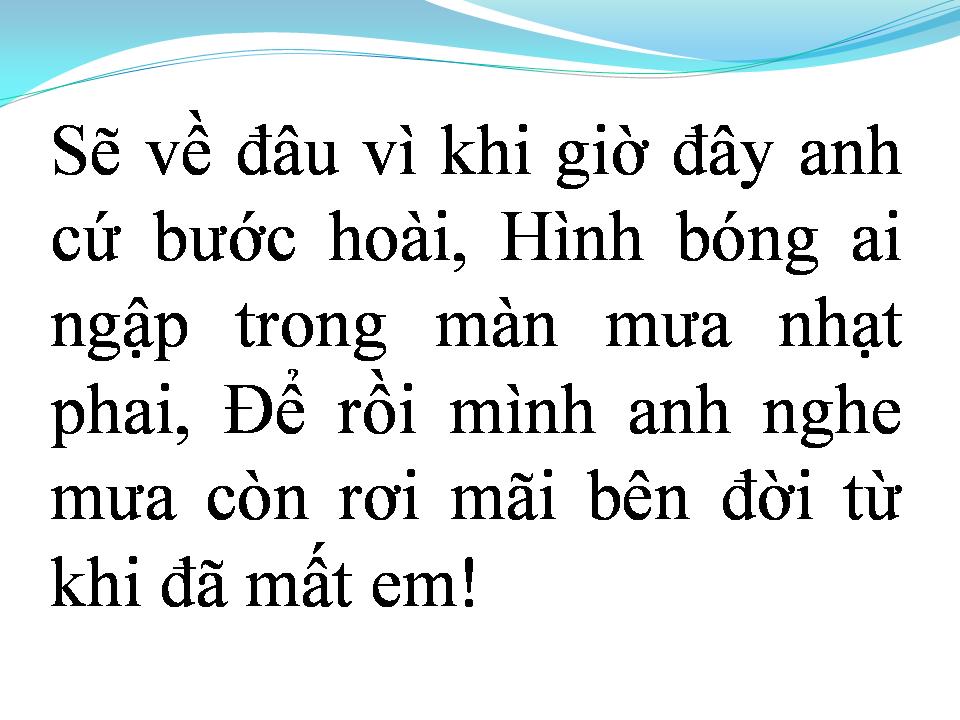 Lời bài hát VỤT MẤT