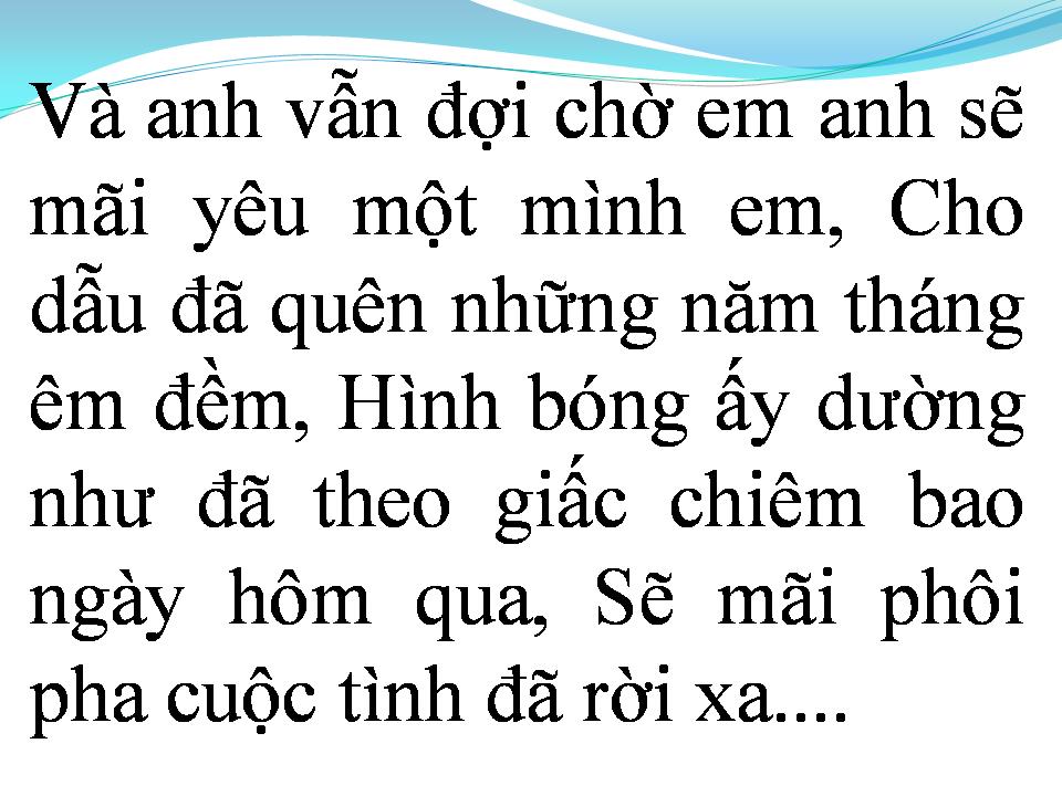 Lời bài hát VỤT MẤT