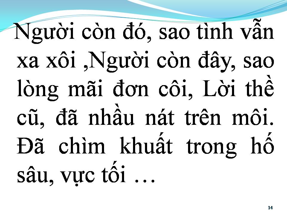 Lời bài hát VỰC THẨM TÌNH YÊU