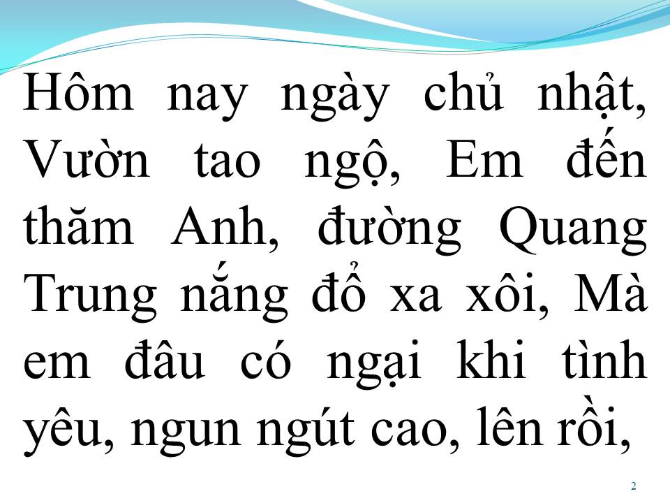 Lời bài hát VƯỜN TAO NGỘ