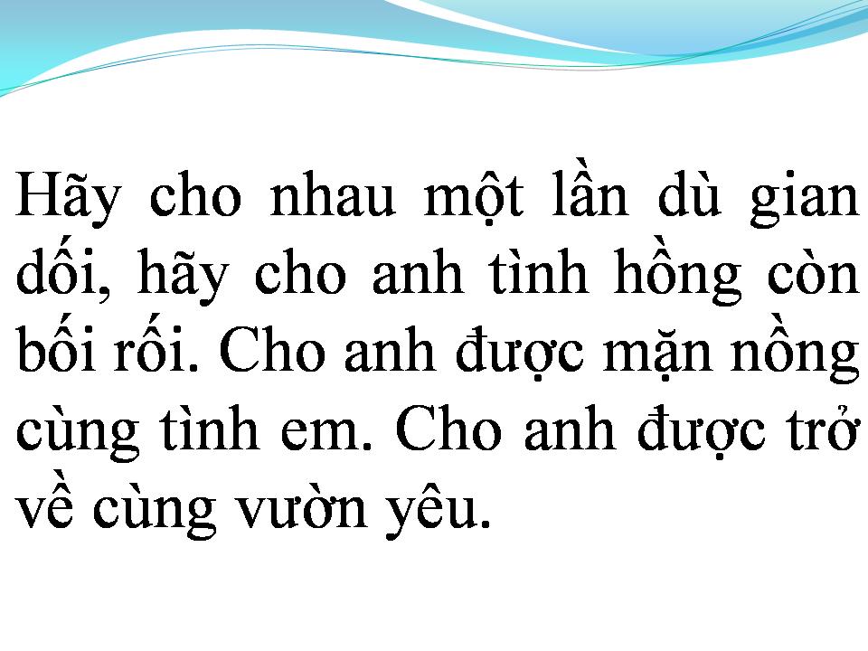 Lời bài hát VƯỜN YÊU