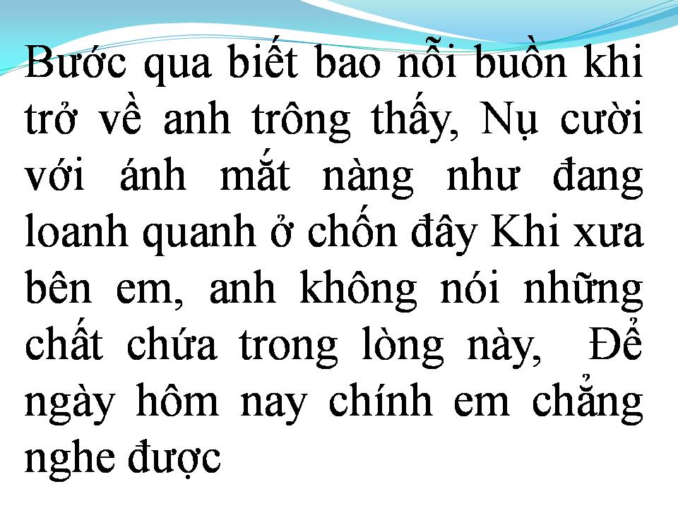 Lời bài hát VƯỢT QUA
