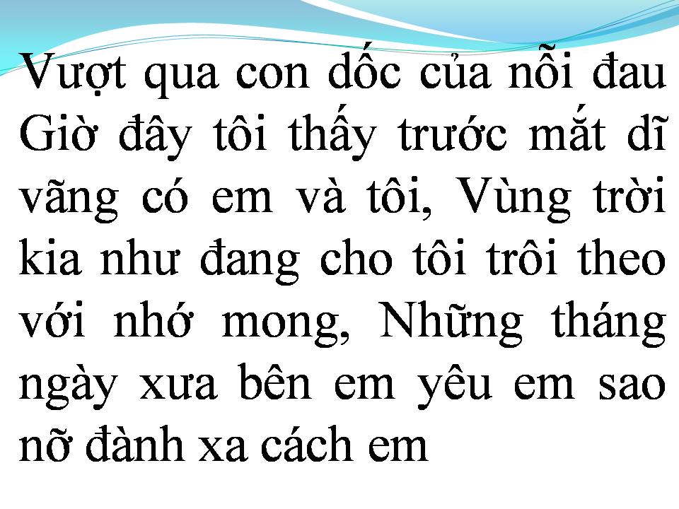 Lời bài hát VƯỢT QUA