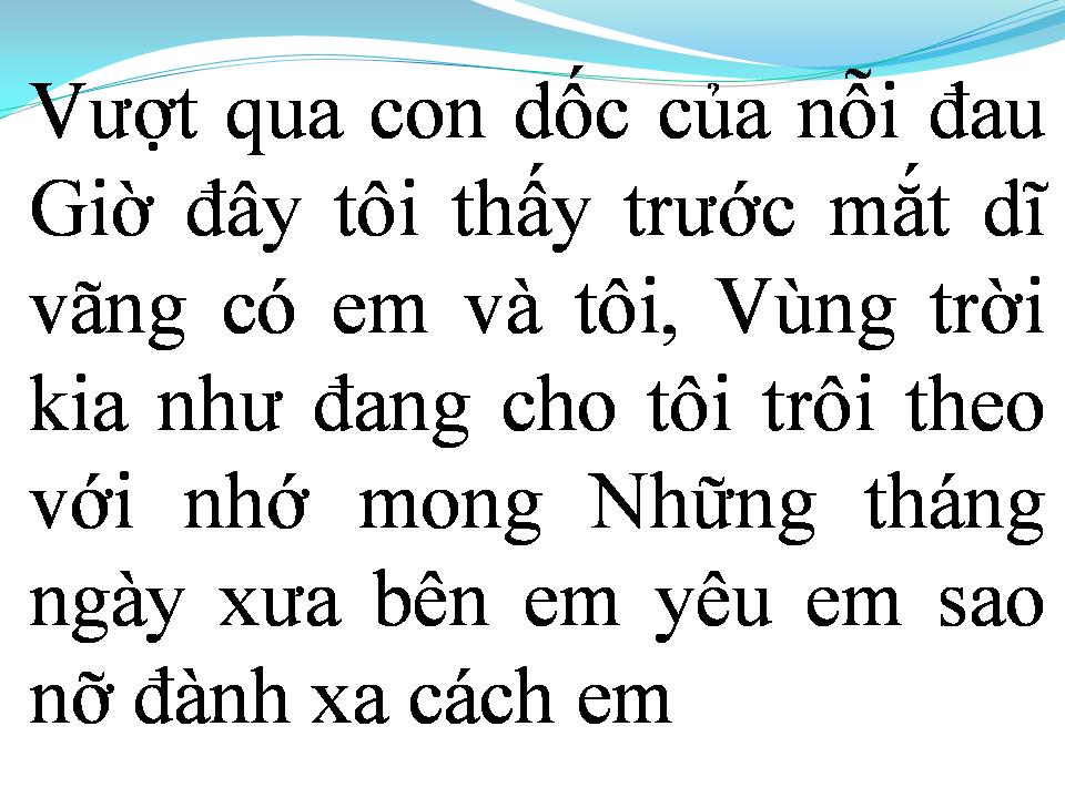 Lời bài hát VƯỢT QUA