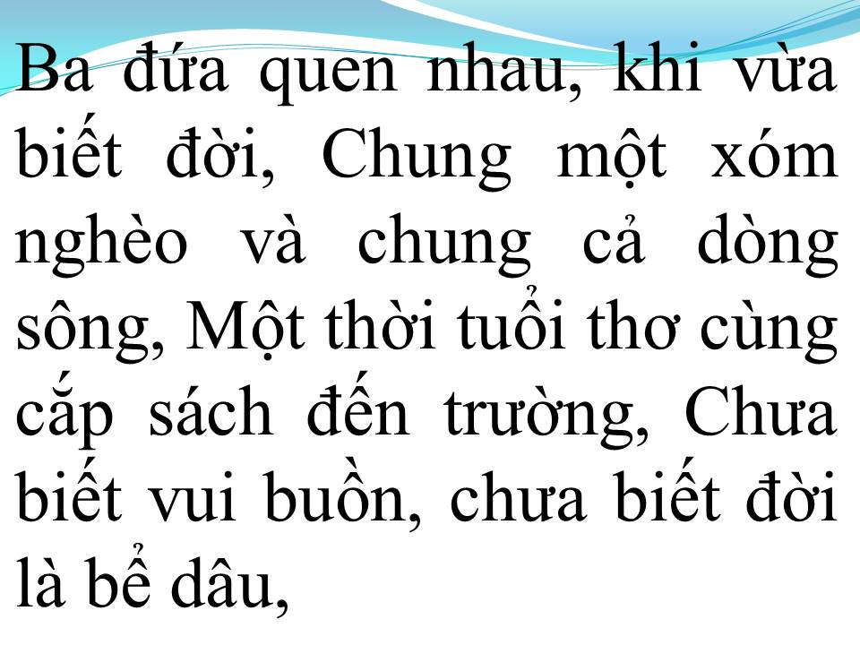 Lời bài hát NHẬT KÝ BA THẰNG BẠN