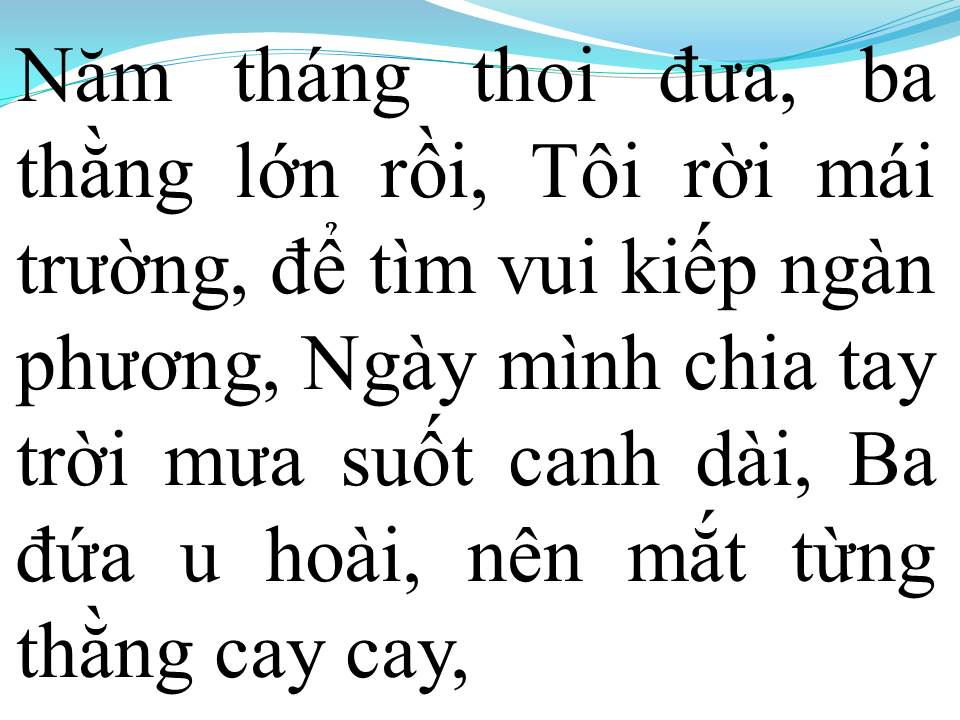 Lời bài hát NHẬT KÝ BA THẰNG BẠN