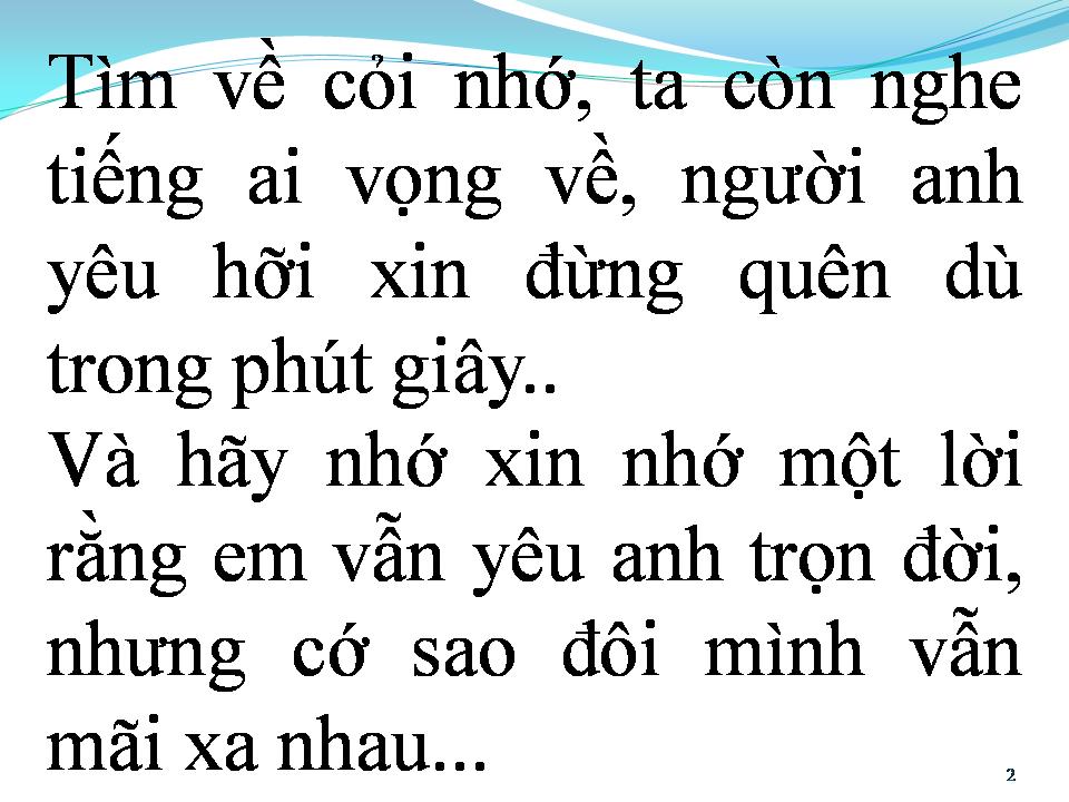 Lời bài hát DẠ KHÚC BUỒN