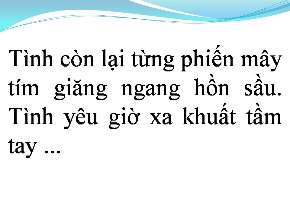 Lời bài hát DẠ KHÚC CUỐI