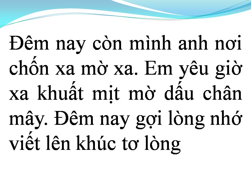 Lời bài hát DẠ KHÚC CUỐI
