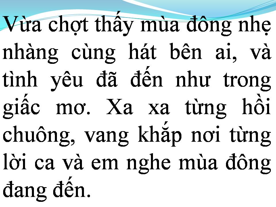 Lời bài hát DẠ KHÚC MÙA ĐÔNG