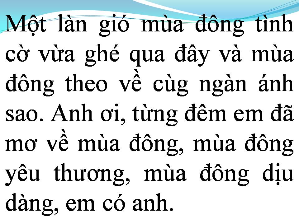 Lời bài hát DẠ KHÚC MÙA ĐÔNG