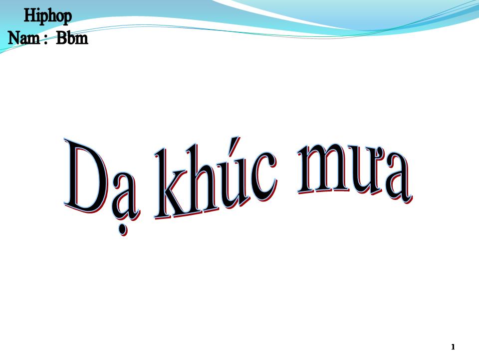 Lời bài hát DẠ KHÚC MƯA