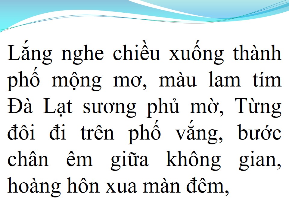 Lời bài hát ĐÀ LẠT HOÀNG HÔN