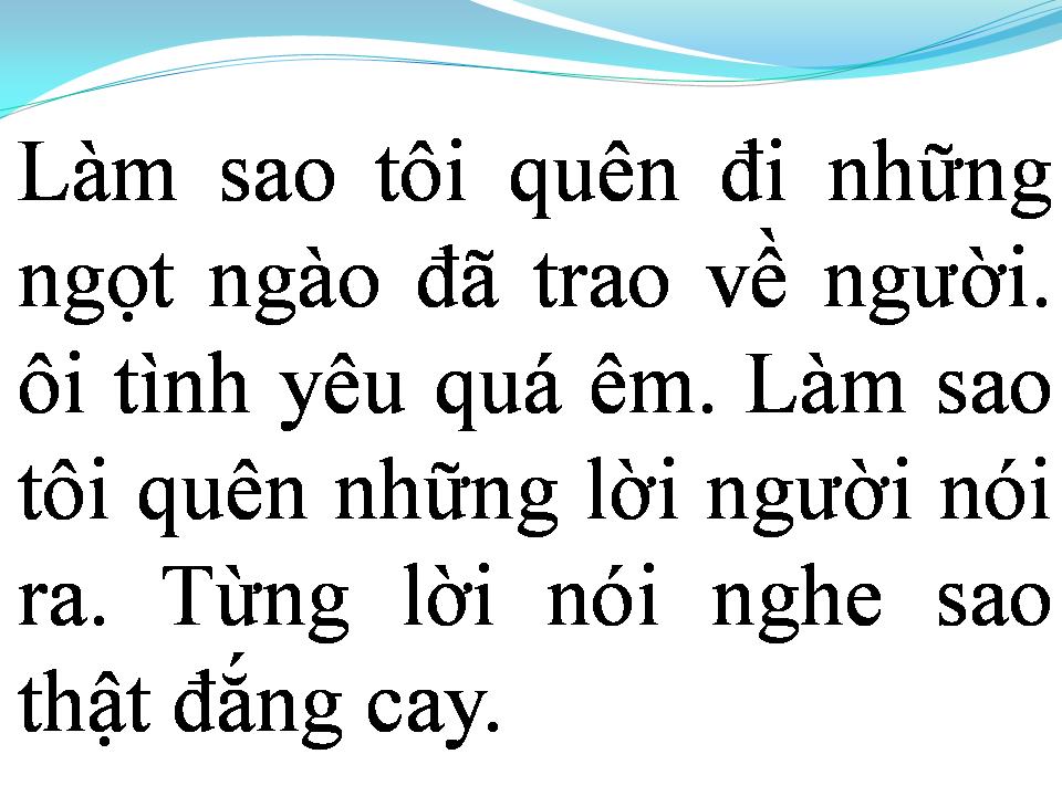 Lời bài hát ĐÃ QUÁ NHIỀU NỖI ĐAU