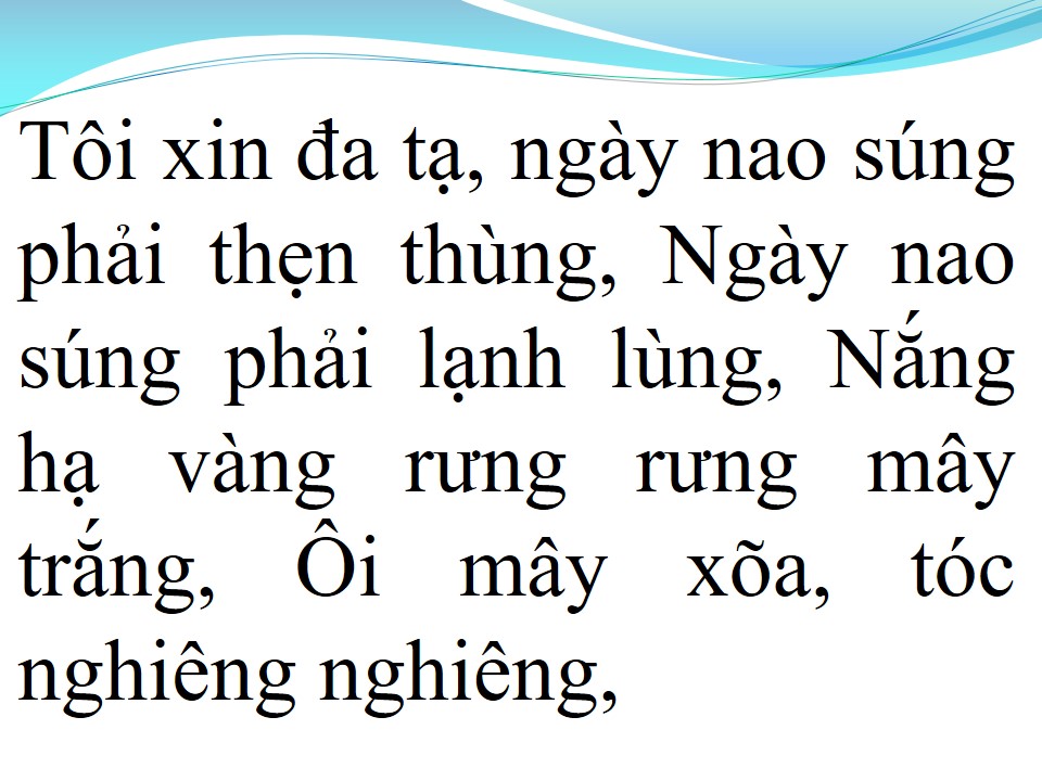 Lời bài hát ĐA TẠ