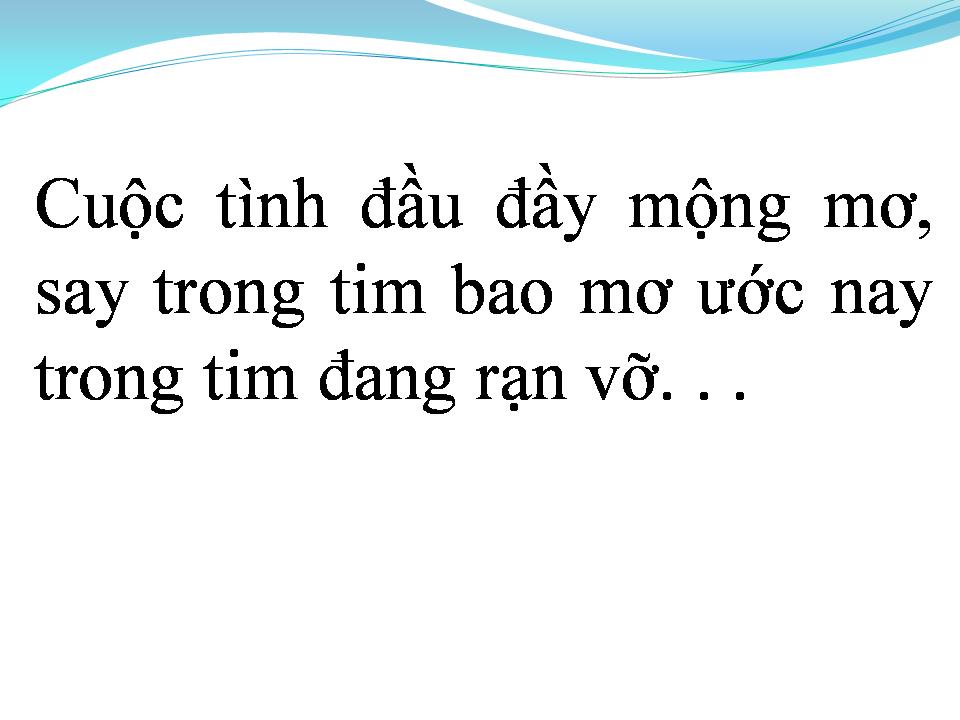 Lời bài hát ĐÃ TỪNG THƯƠNG XÓT