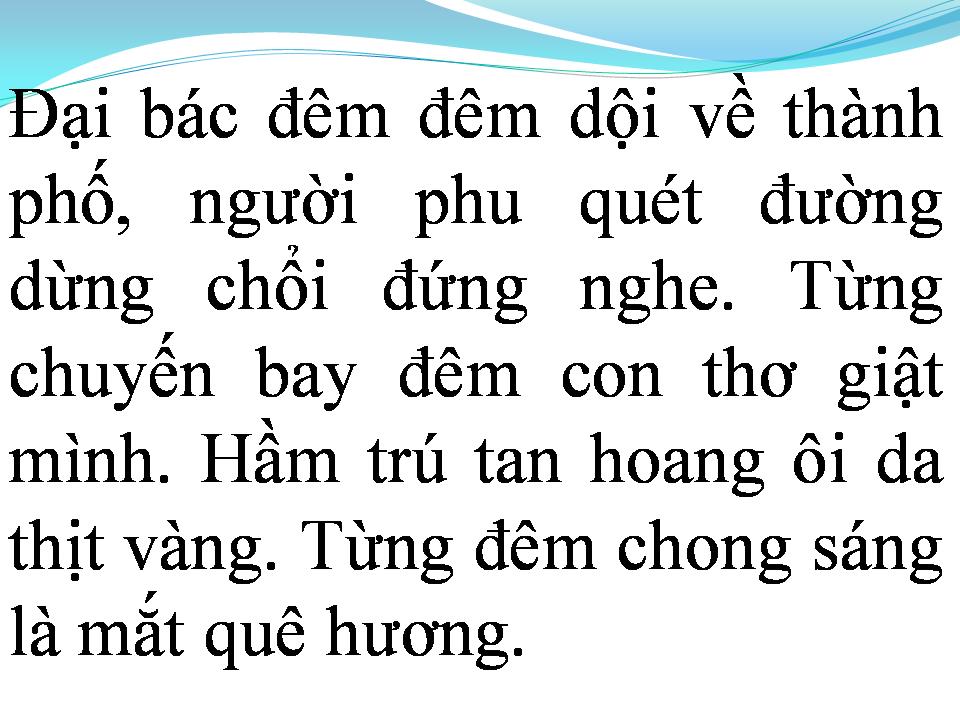Lời bài hát ĐẠI BÁC RU ĐÊM
