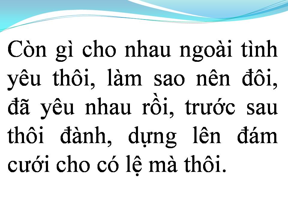 Lời bài hát ĐÁM CƯỚI NGHÈO