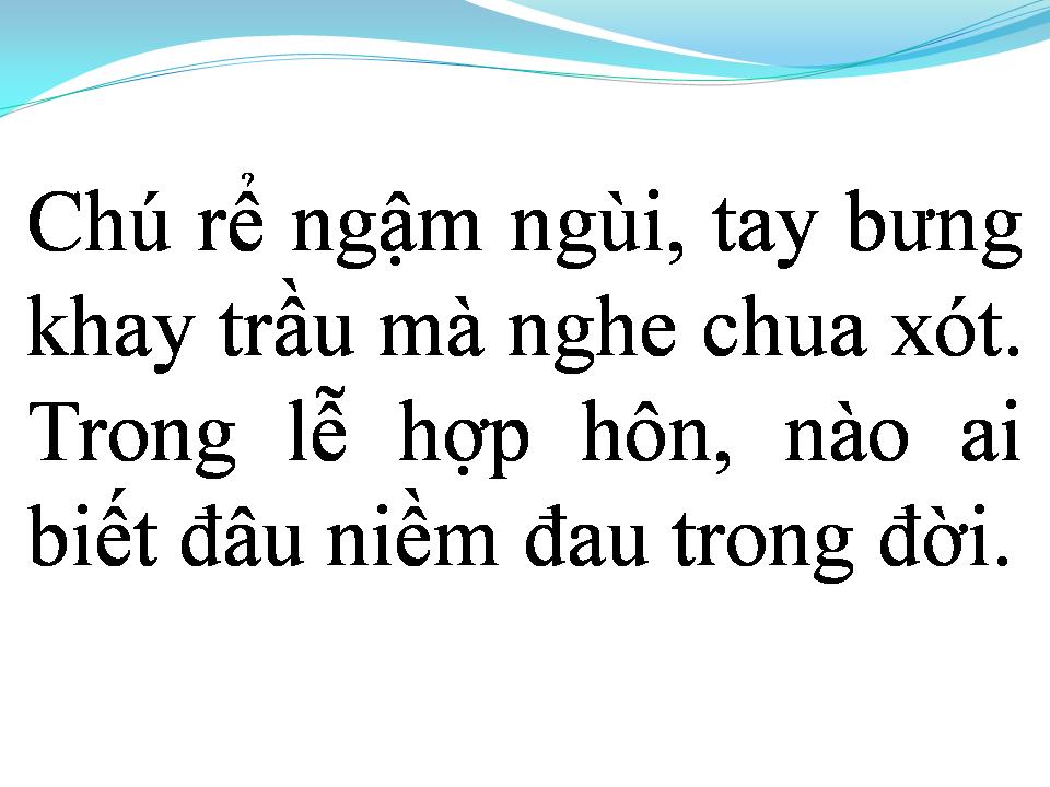 Lời bài hát ĐÁM CƯỚI NGHÈO