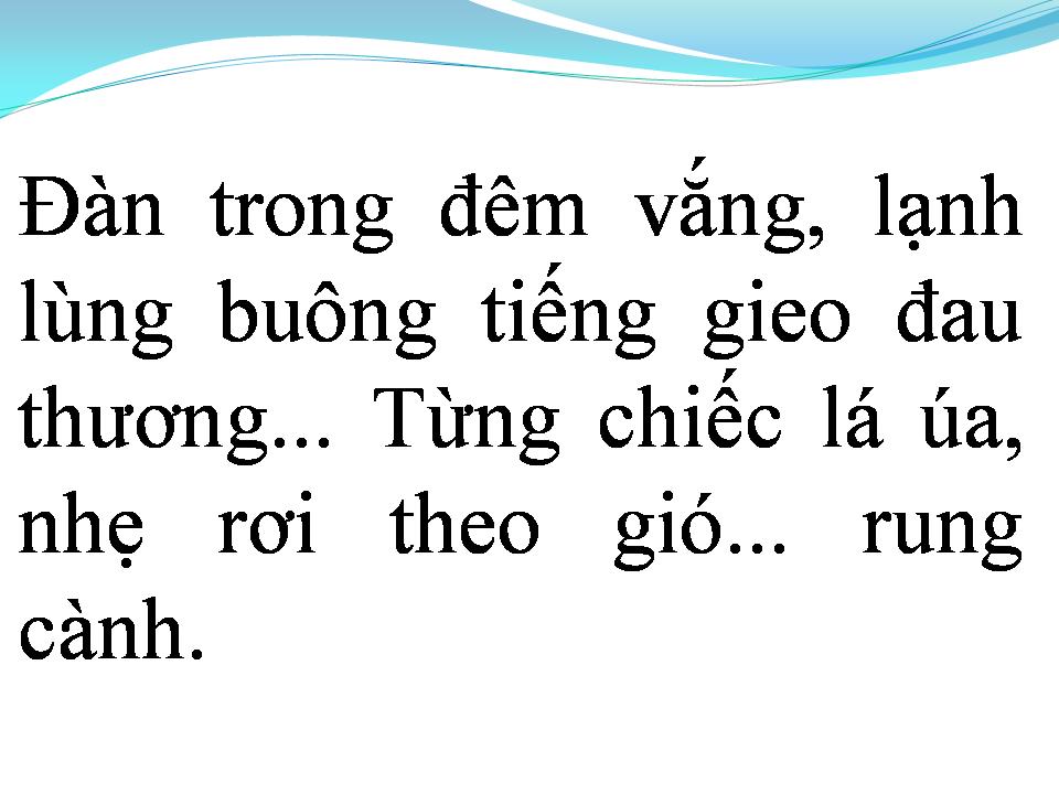 Lời bài hát ĐÀN TRONG ĐÊM VẮNG