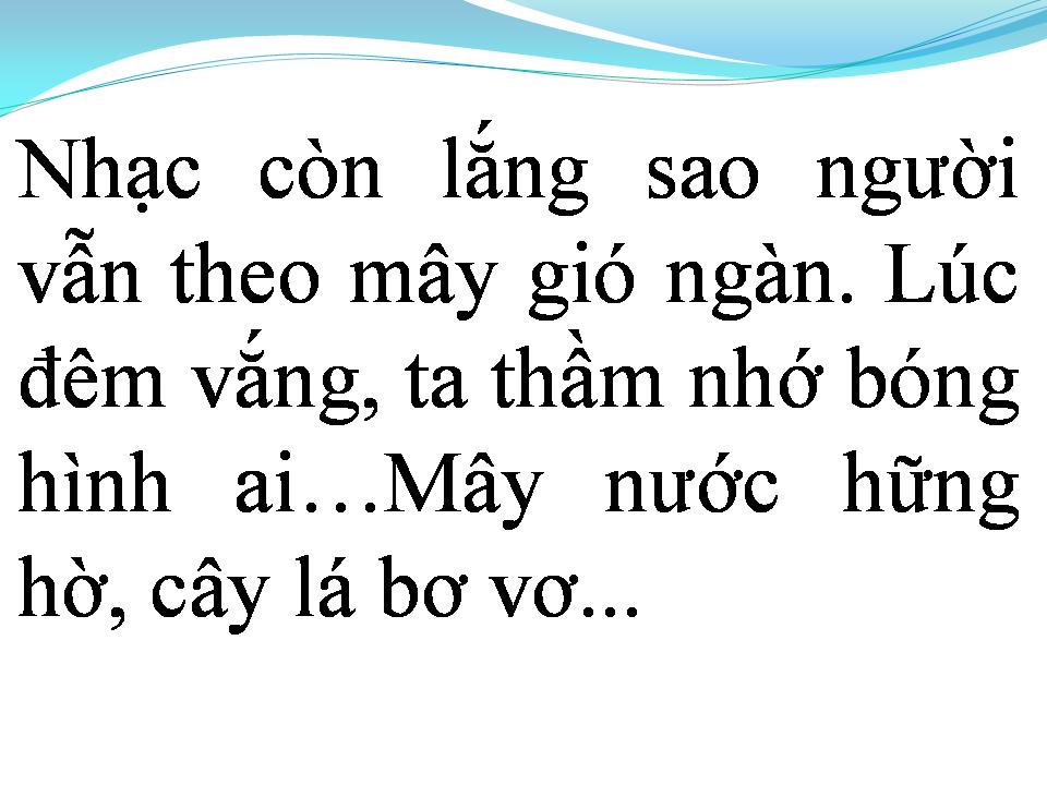 Lời bài hát ĐÀN TRONG ĐÊM VẮNG
