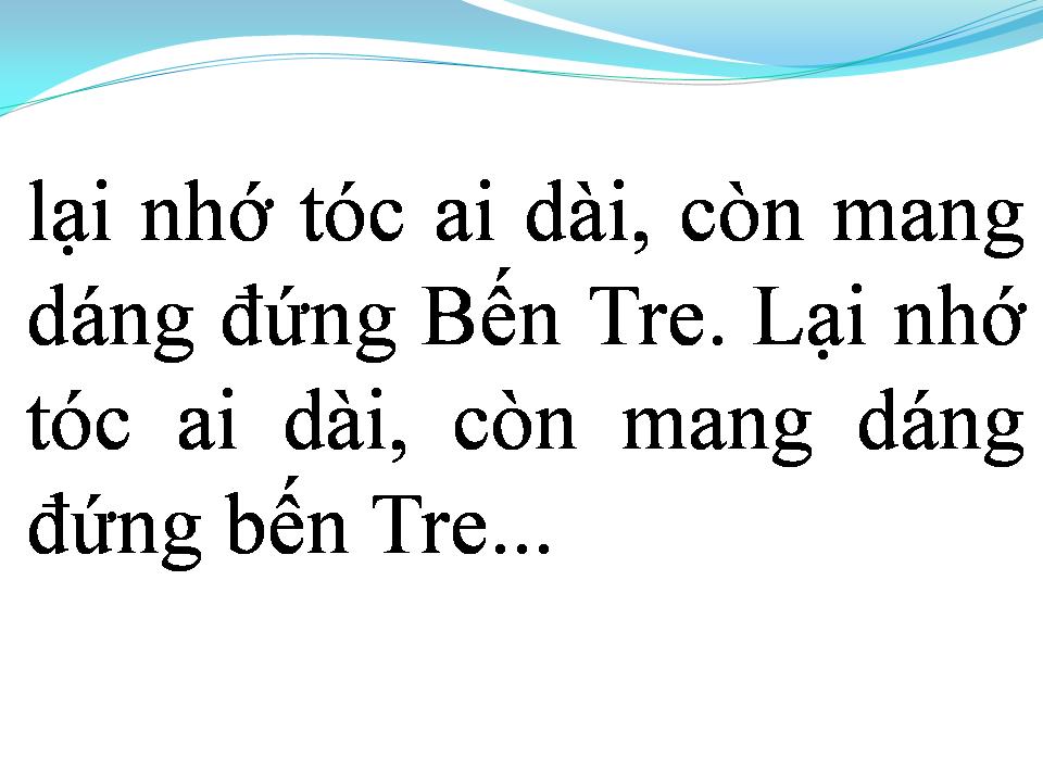 Lời bài hát DÁNG ĐỨNG BẾN TRE