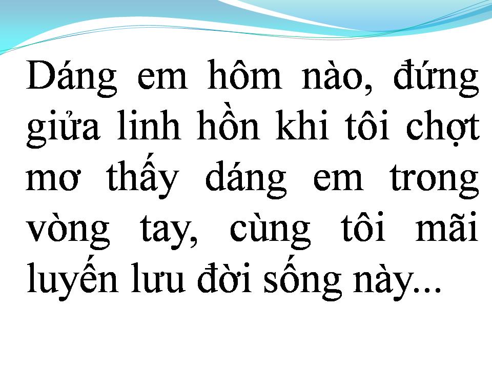 Lời bài hát DÁNG EM