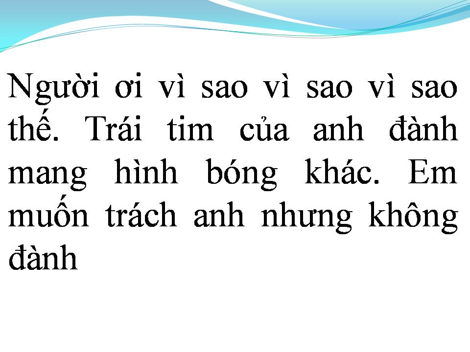 Lời bài hát ĐÀNH NÓI LỜI CHIA TAY