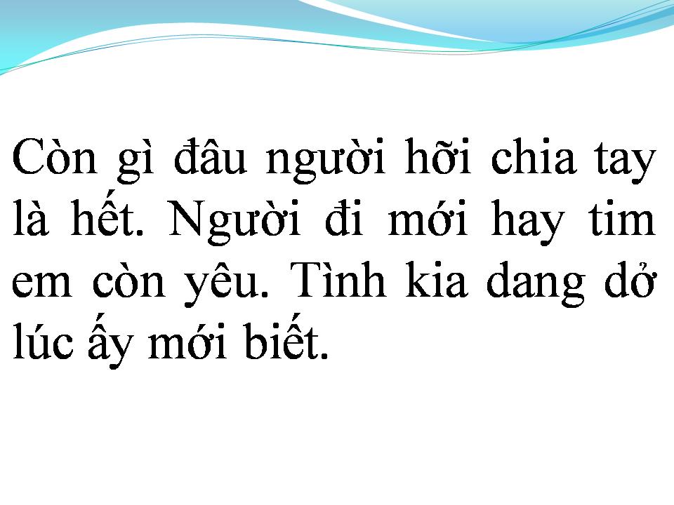 Lời bài hát ĐÀNH NÓI LỜI CHIA TAY