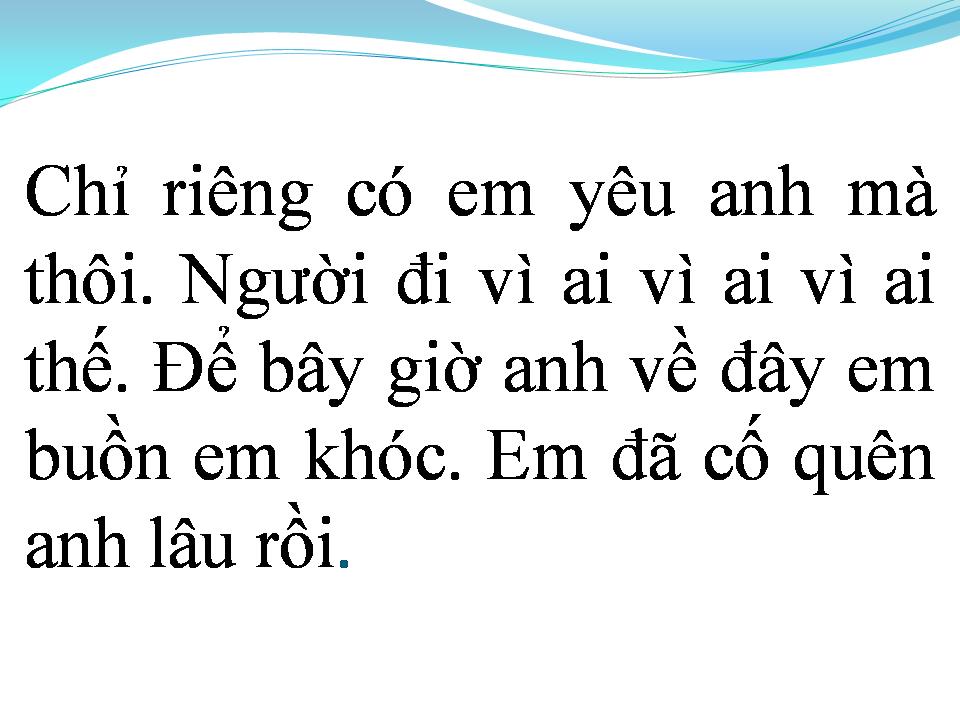 Lời bài hát ĐÀNH NÓI LỜI CHIA TAY