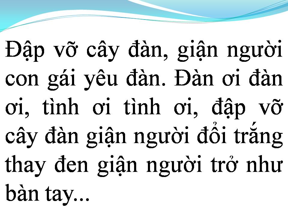 Lời bài hát ĐẬP VỠ CÂY ĐÀN