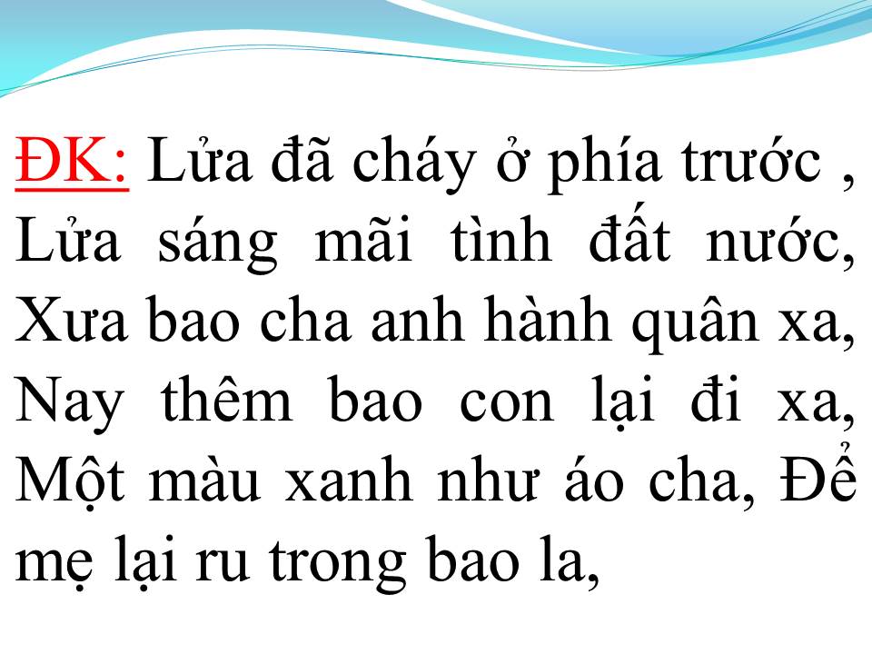 Lời bài hát ĐẤT NƯỚC LỜI RU