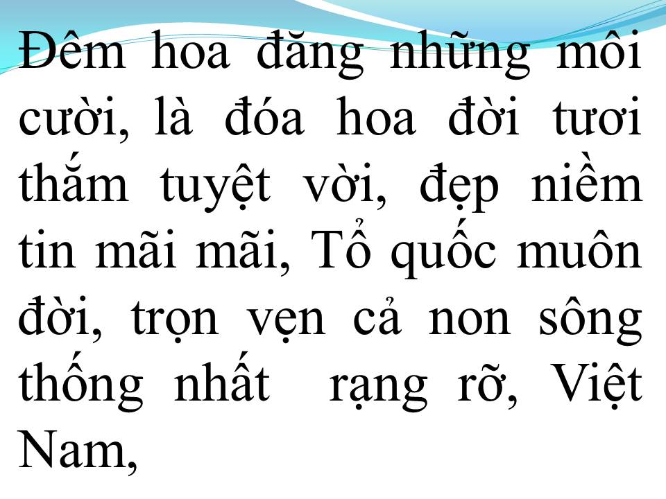 Lời bài hát ĐẤT NƯỚC TRỌN NIỀM VUI