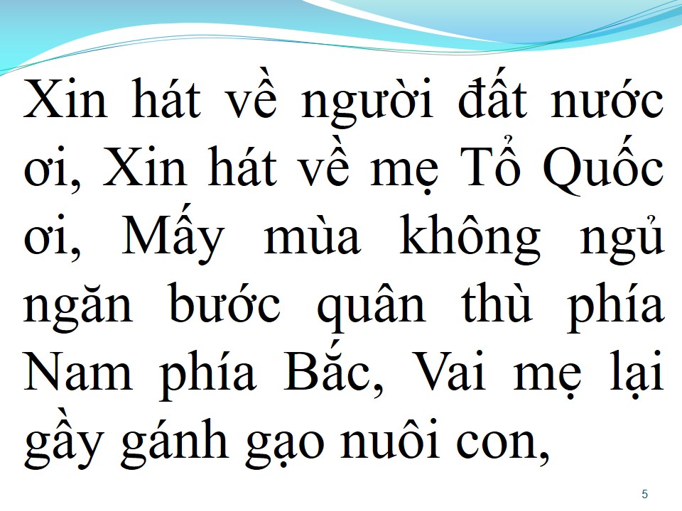 Lời bài hát ĐẤT NƯỚC