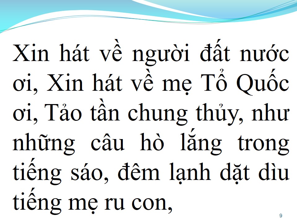 Lời bài hát ĐẤT NƯỚC