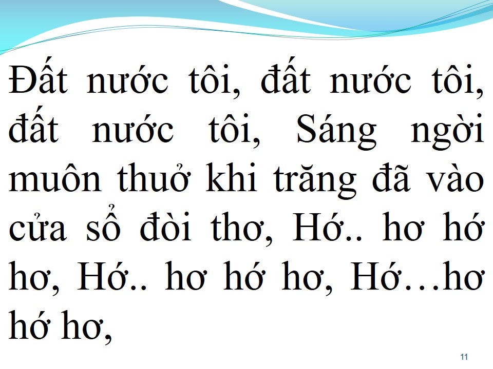 Lời bài hát ĐẤT NƯỚC