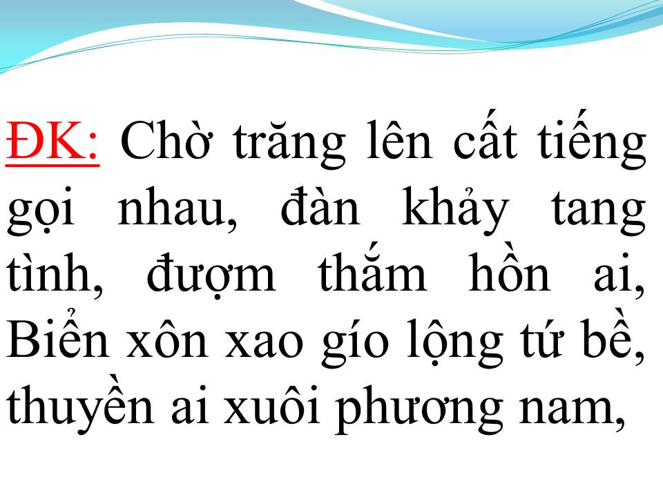 Lời bài hát ĐẤT PHƯƠNG NAM